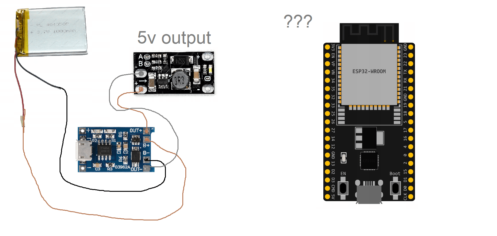 How to power esp32 devkitc v4 from stabilized 5v also have usb
