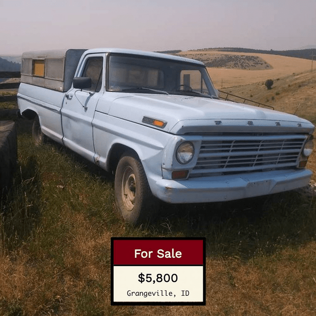 1968 Ford F100 For sale near Grangeville/Lewiston, ID Cheap Classic Trucks