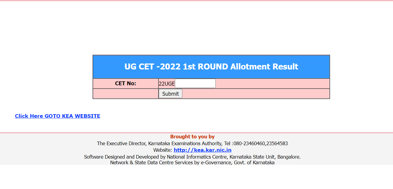 KCET Counselling 2022 First Round Allotment result RELEASED at kea.kar