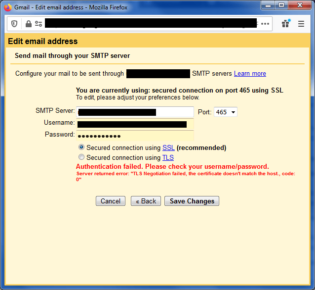 SOLVED TLS Negotiation failed, the certificate doesn't