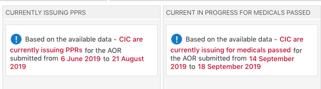 October 2019 AOR tracking
