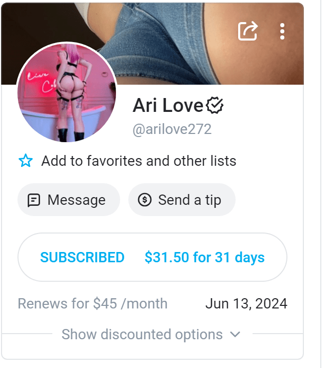 [REVIEW] Ari Love : OnlyFansReviews