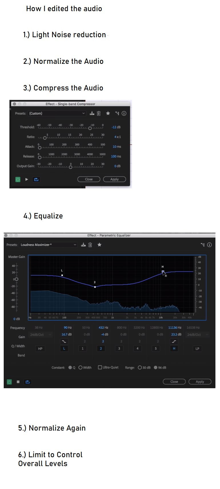 My voiceover sounds very tinny, can you help me? Production