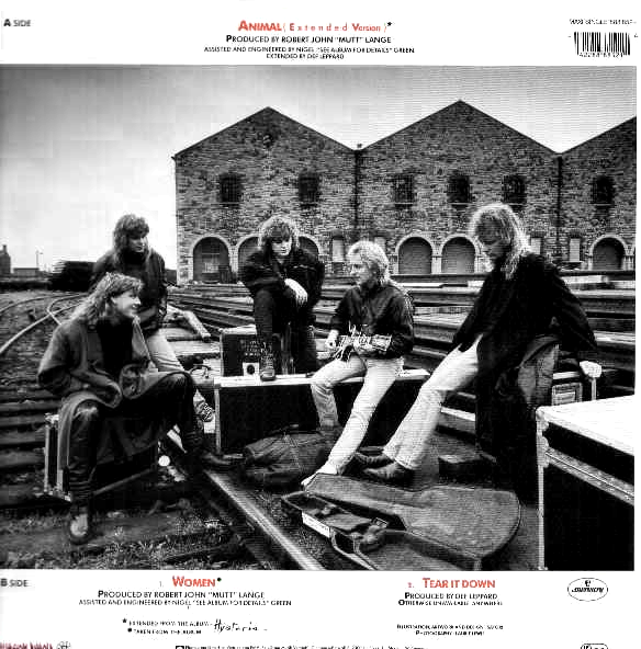 Def Leppard ‎(UK) Animal [12" EP] (1987) • Heavy Metal