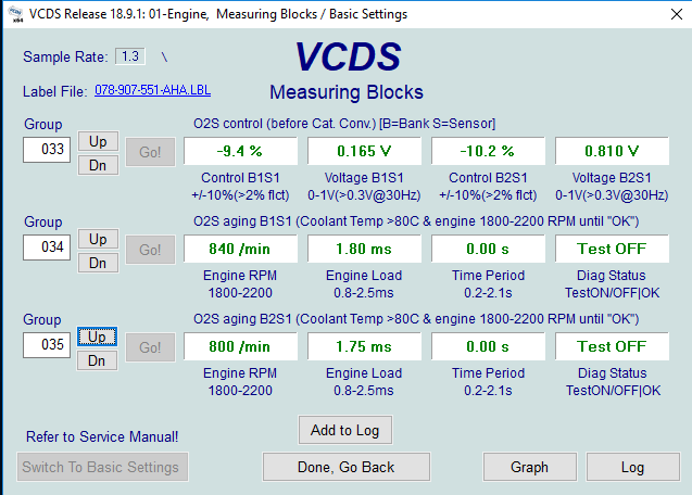 P1198 and P1199, But resistance readings on all O2 sensors