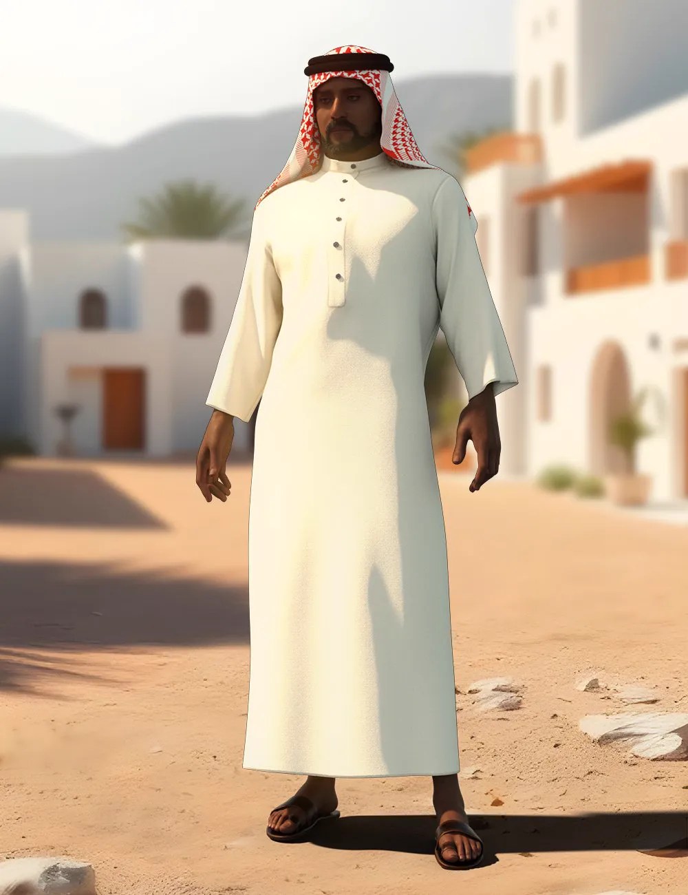 dForce Arab Thobe Outfit for Genesis 9new&nbsp;