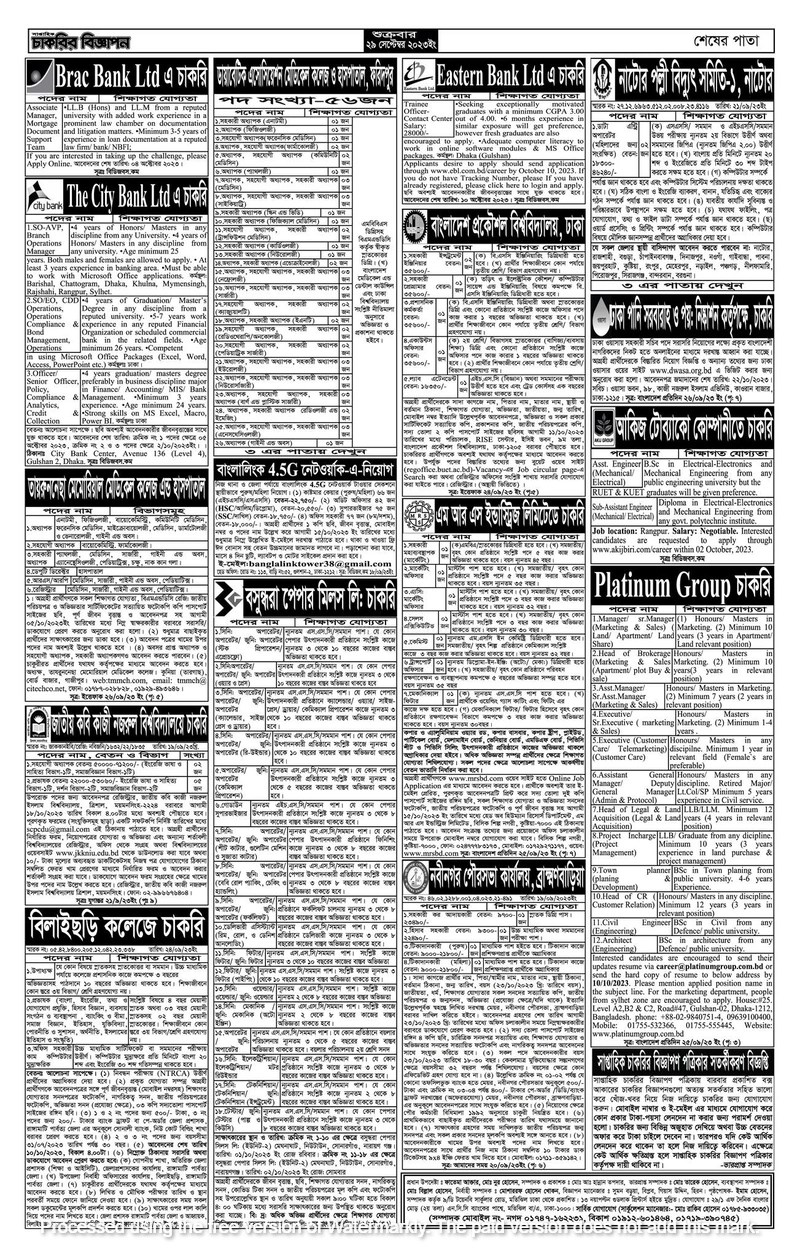 Weekly Job News Paper 29 September 2023 TopBDjobs