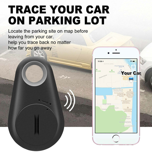 GPS Tracker Bluetooth Antilost Alarm Key Finder Dog Locator Smart Tag