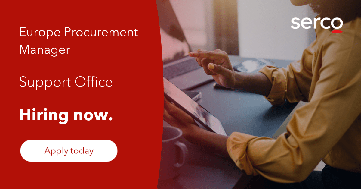 Serco Europe Jobs Europe Procurement Manager