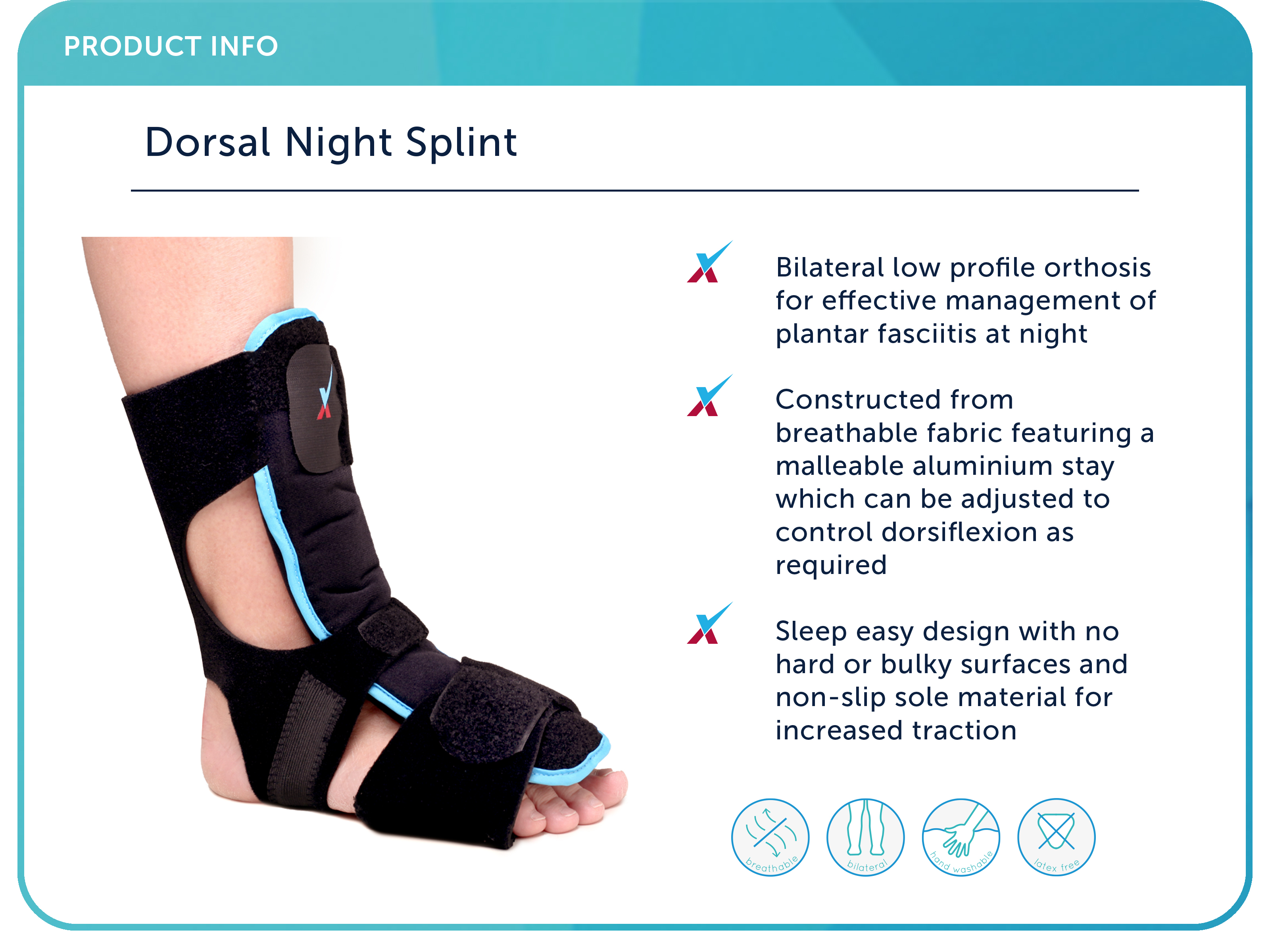 Plantar Fasciitis Splint Dorsal Night Drop Foot & Achilles Tendonitis