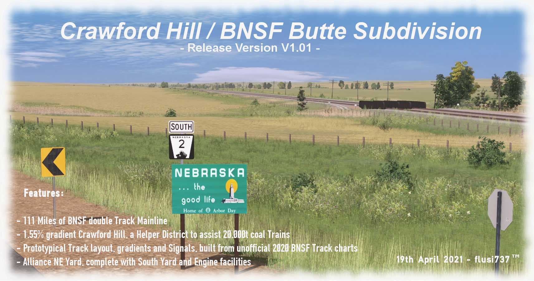 BNSF Butte Subdivision Alliance NE to Edgemont SD [TBS Version] Trainz