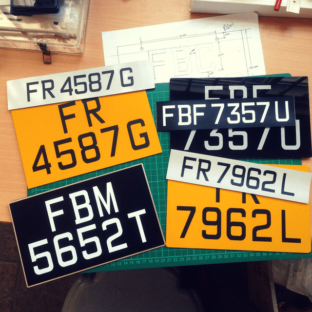 License Plate for Electric Bicycles / Motorcycles / Motorbikes www