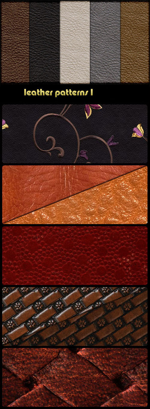 10+ Leather Patterns & Textures for PSD Layered Design Files