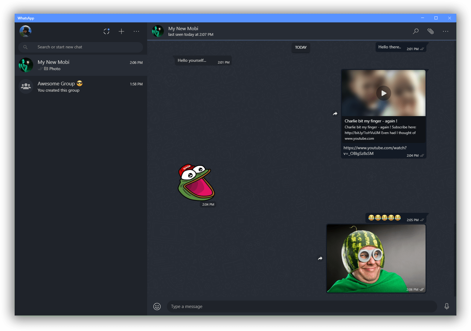 Alternatives and detailed information of Whatsapp Desktop Dark