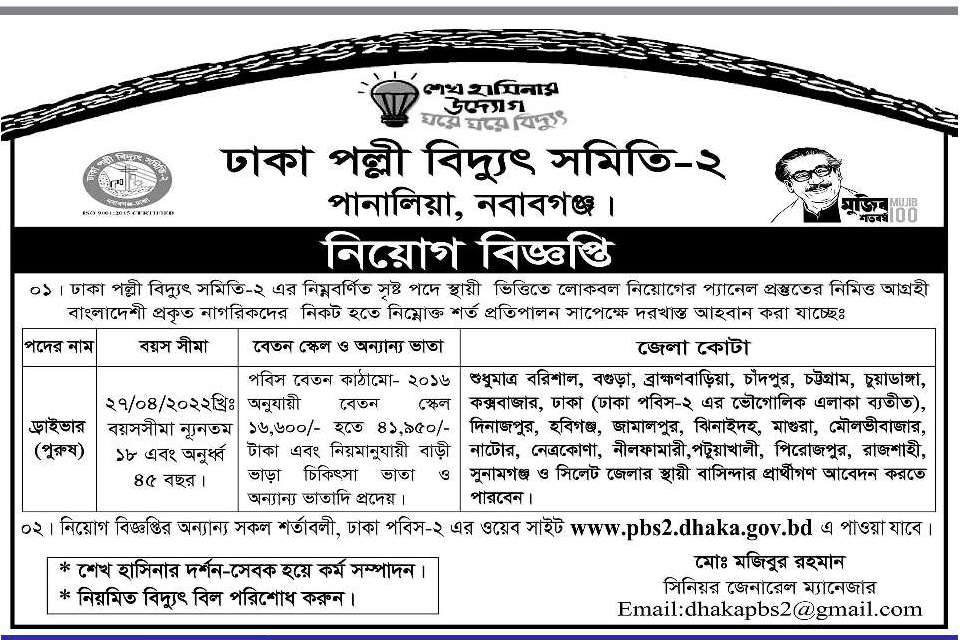 PBS Job Circular Apply Procedure 2021 www.bpdb.gov.bd