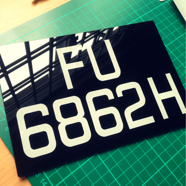 License Plate for Electric Bicycles / Motorcycles / Motorbikes www