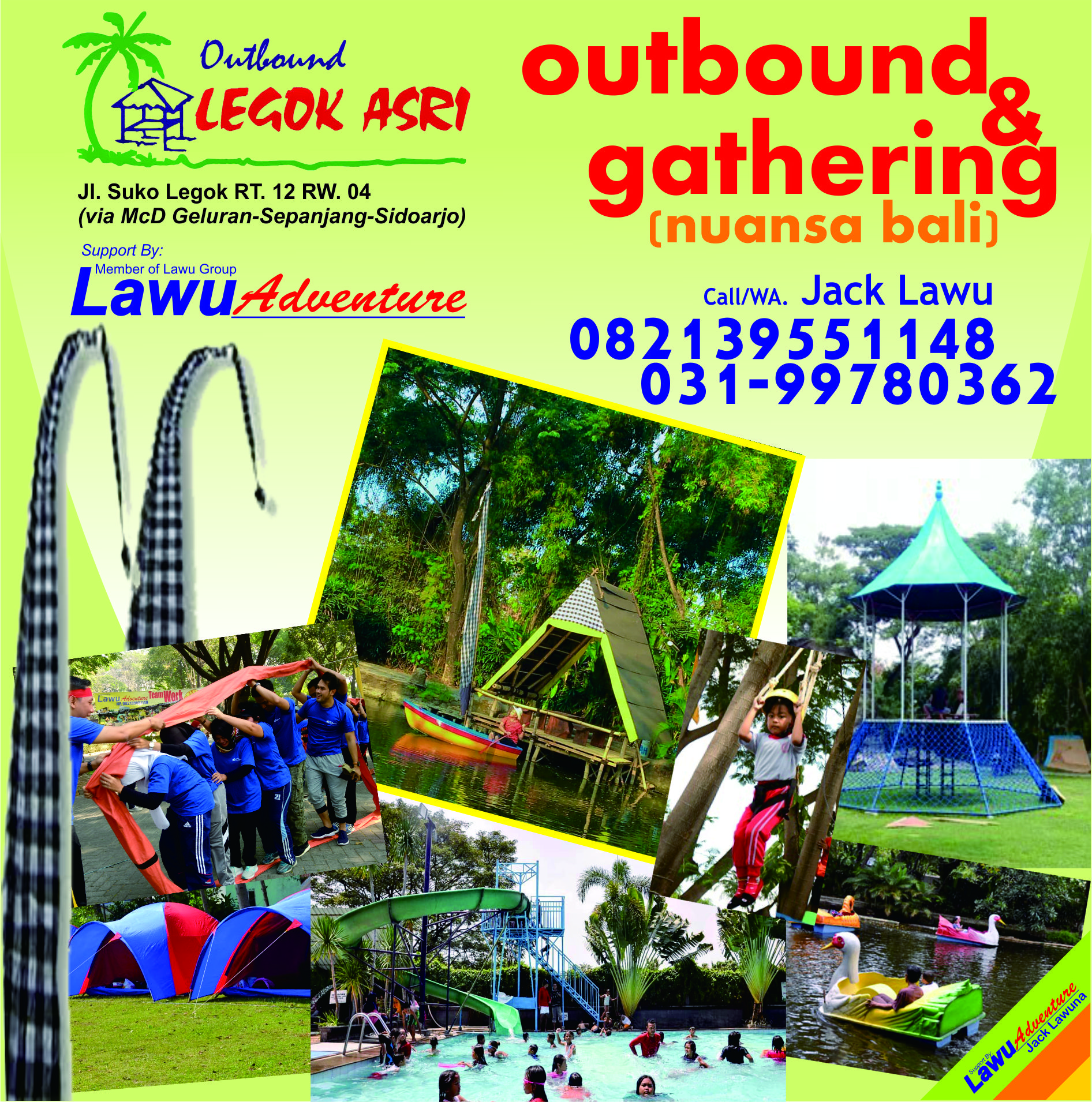 Jual Outbound Pelajar Di Legok Asri Jawa Timur - Jack Lawu | Indonetwork