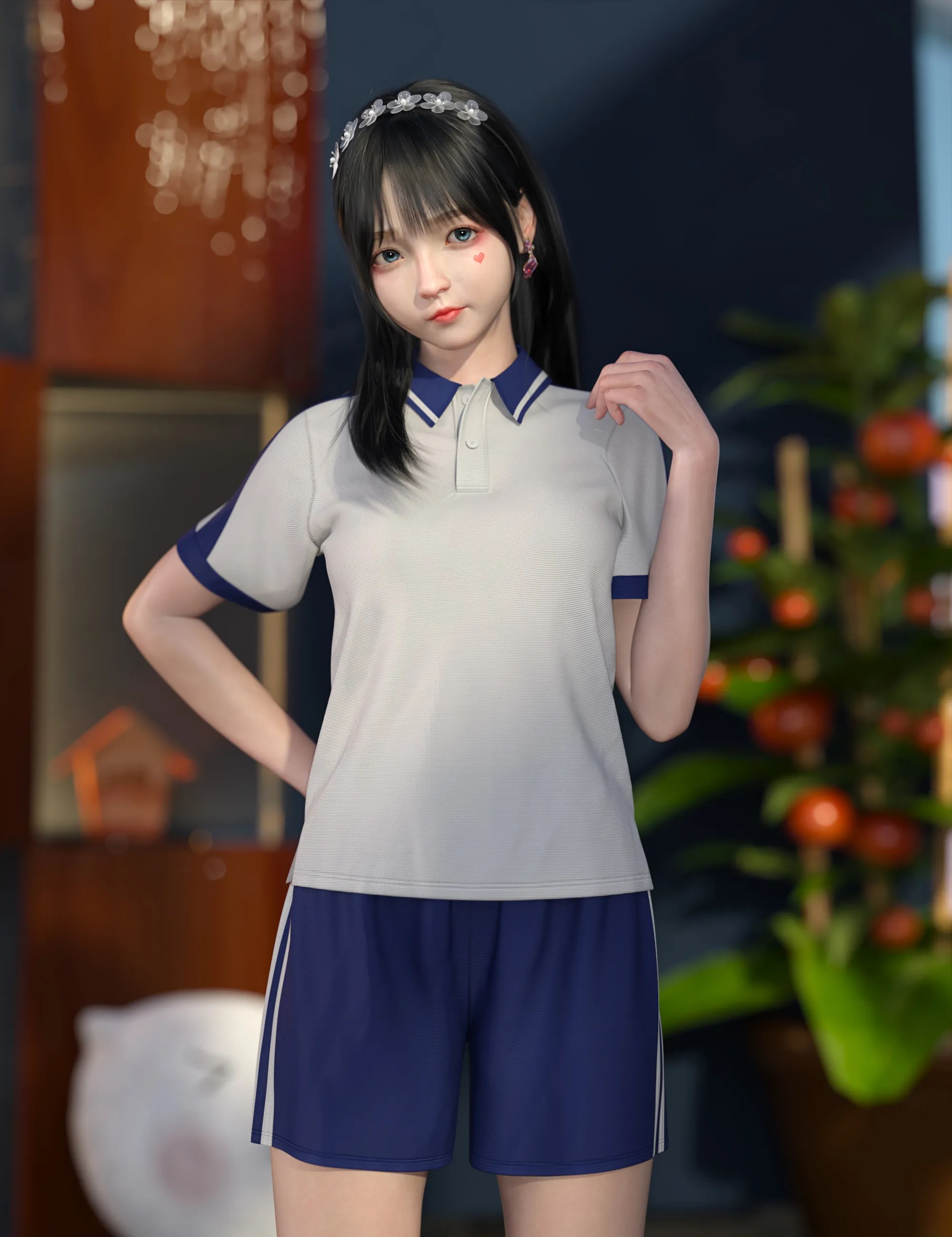 dForce SU Campus Sportswear for Genesis 9, 8.1, and 8 Femalenew 