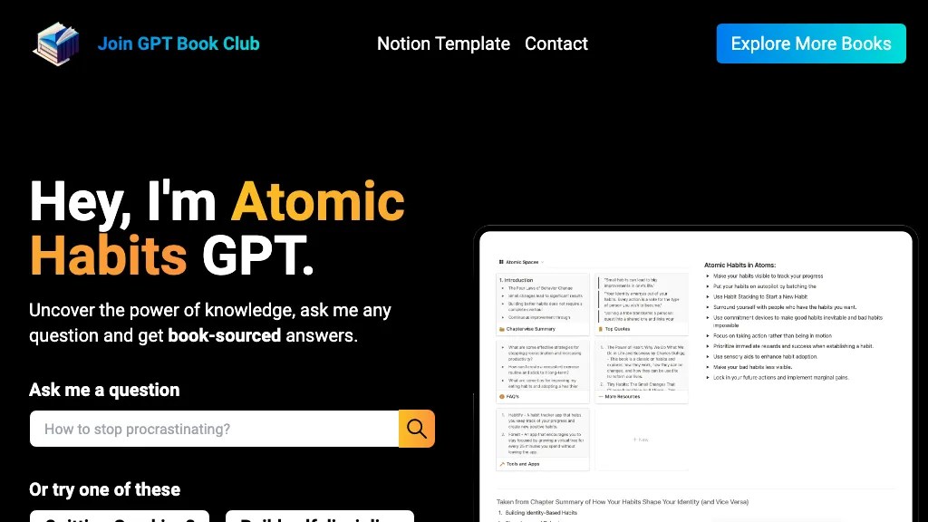 Atomic Habits GPT AI Repo