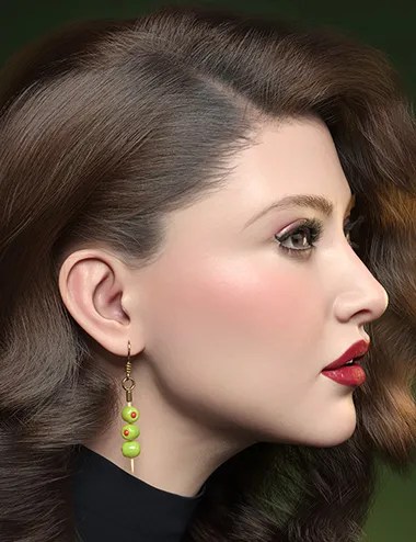 CGI Olive Earrings for Genesis 9new&nbsp;