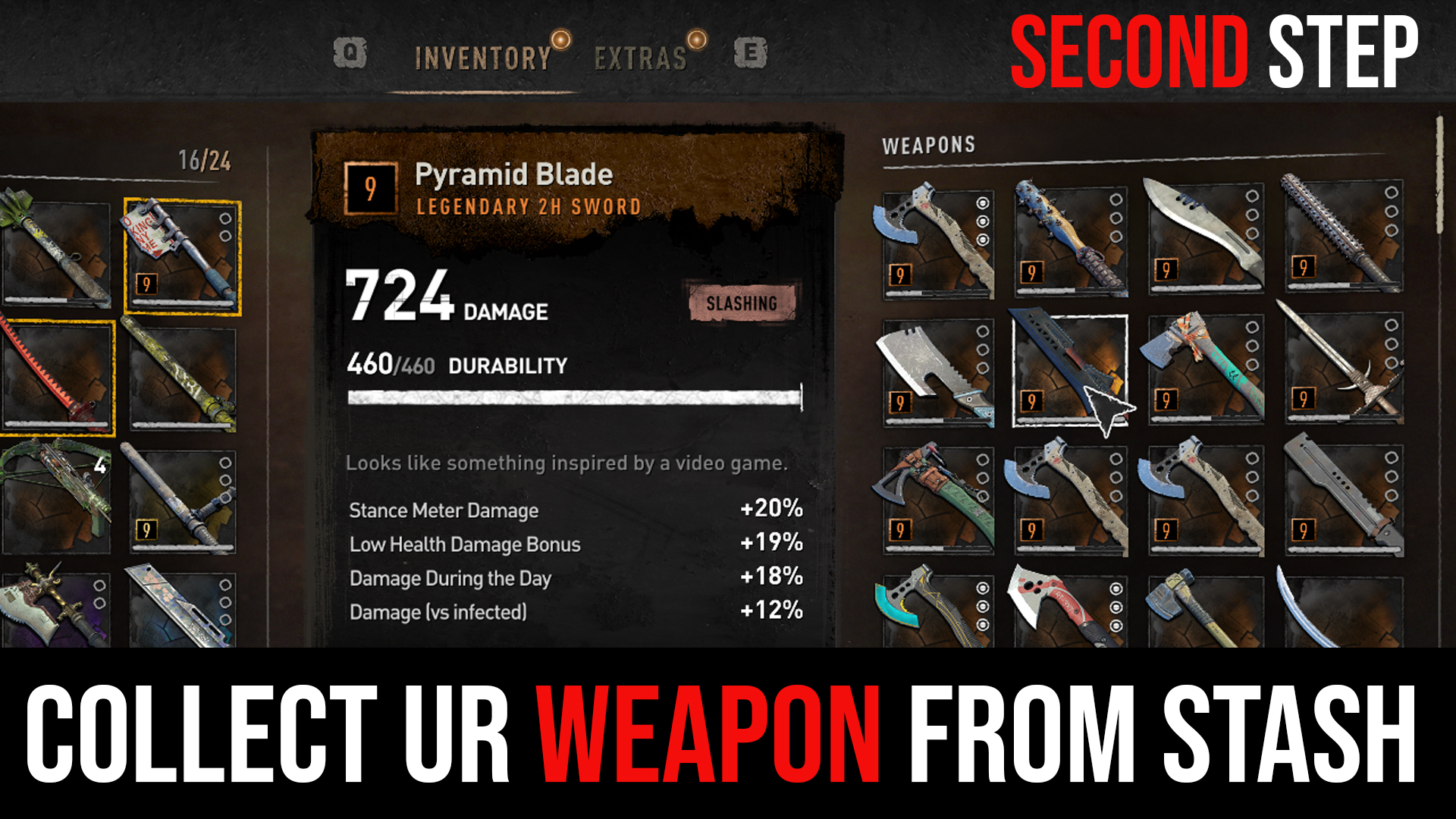 Unlock All Legendary Weapons (MOD) at Dying Light 2 Nexus - Mods and