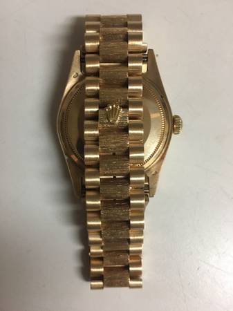 Fs Rolex President 18078 Single Quick Set Bark Finish 9999