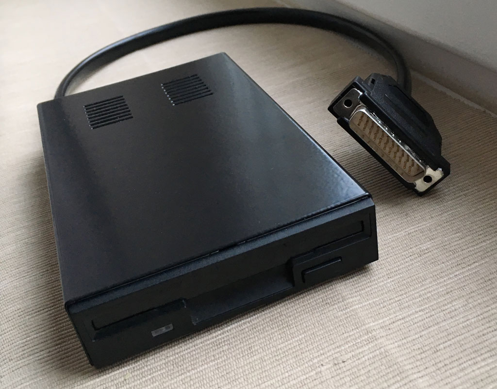 Sold Amiga External Floppy Disk Drive in BLACK COLOR