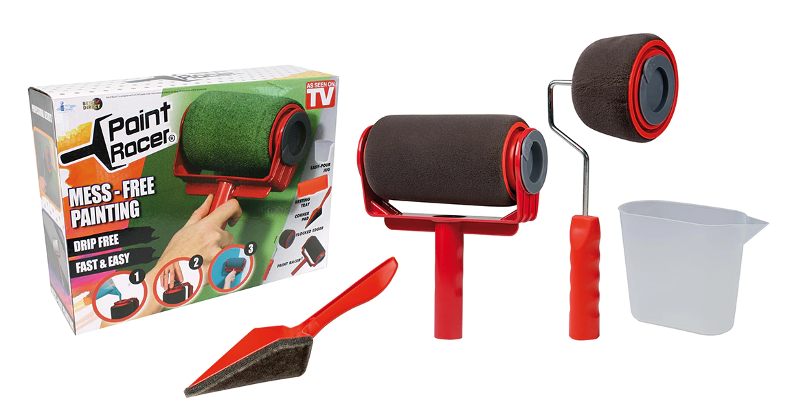 Набор для Покраски 3 в 1 Paint Racer PRO. Малярный Валик с Резервуаром