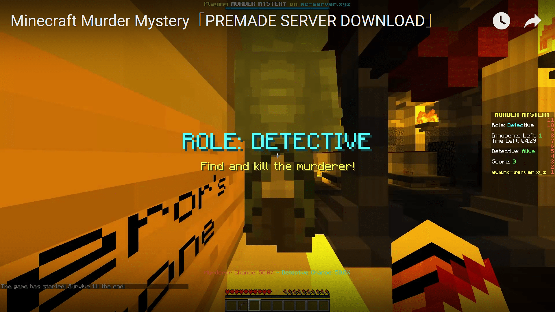 SERVER Minecraft Murder Mystery「PREMADE SERVER DOWNLOAD」 BlackSpigotMC
