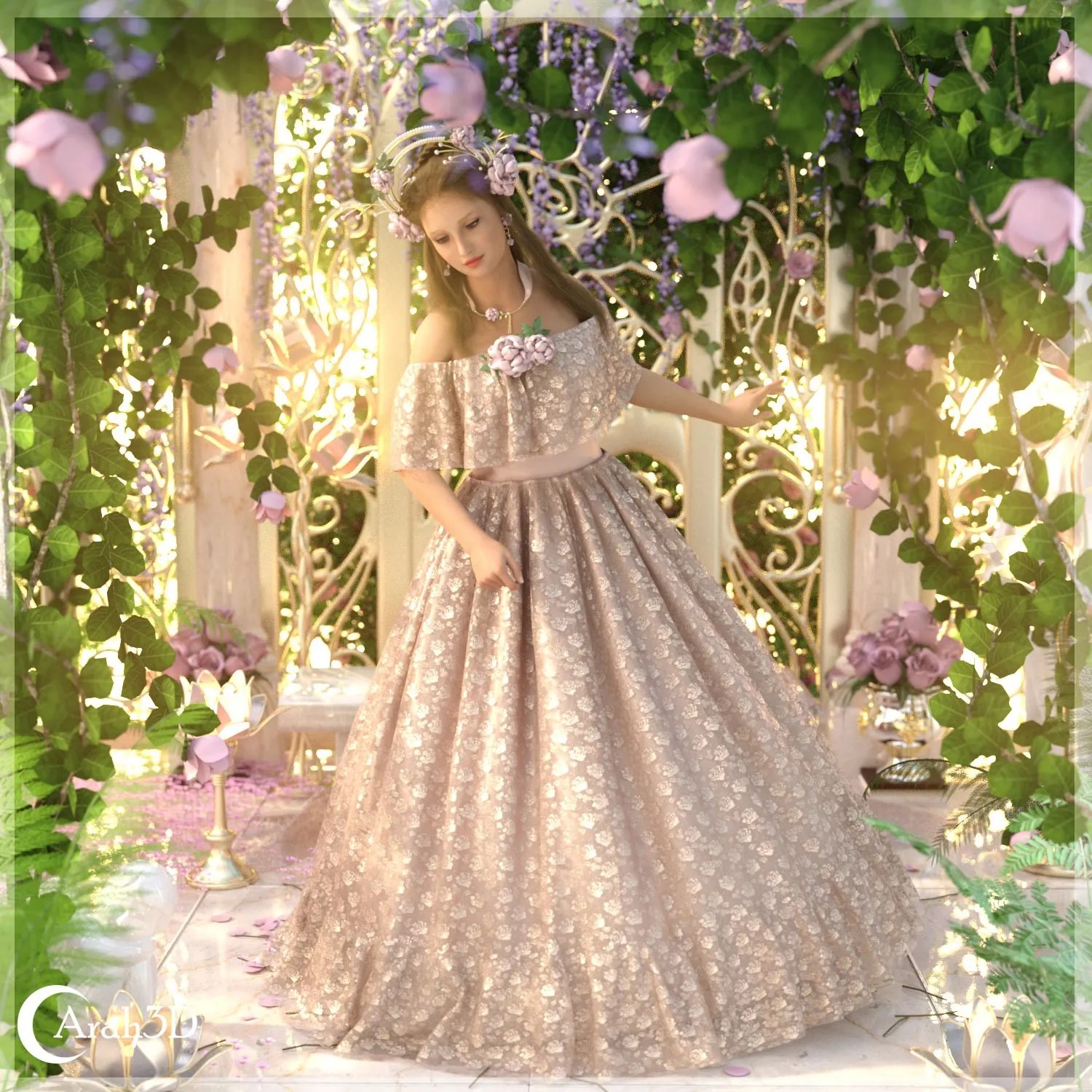 Arah3D Floral Lady – Lady Winter Addonnew 