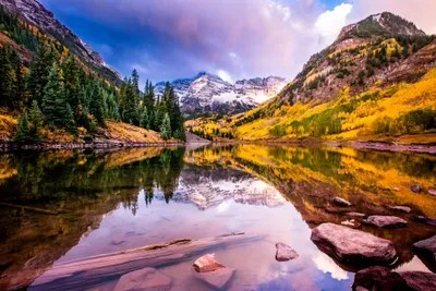 Maroon Bells Canvas Art by Dan Ballard iCanvas