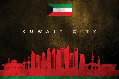 Kuwait City Skyline Canvas Art Print by Adrian Baldovino iCanvas