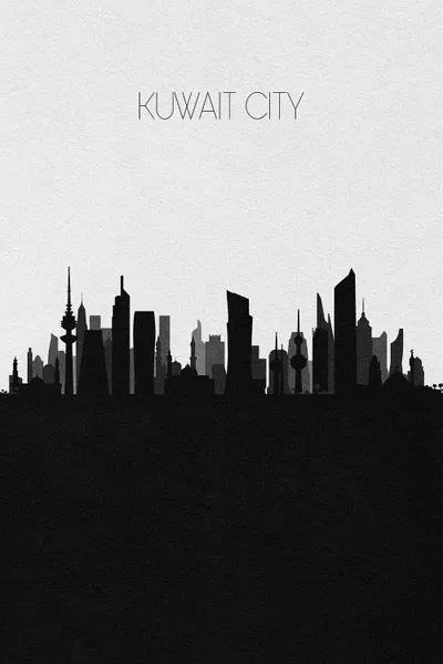 Kuwait City Skyline Canvas Art Print by Ayse Deniz Akerman iCanvas