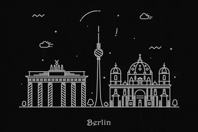 Berlin Canvas Wall Art by Ayse Deniz Akerman iCanvas