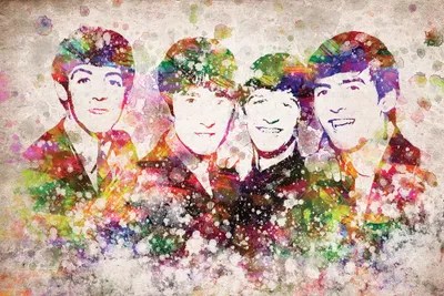 The Beatles Canvas Wall Art by Aged Pixel iCanvas