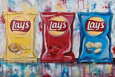 3 Lay's Chips Canvas Art Print by Artash Hakobyan iCanvas
