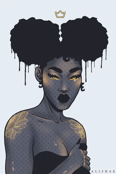 Black Power Canvas Artwork by Alijhae West iCanvas