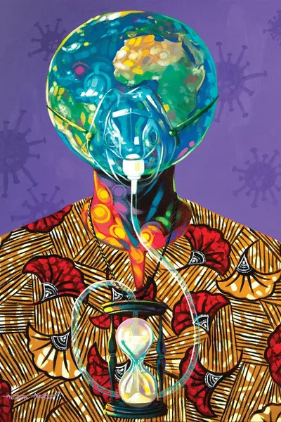 Heal The World Canvas Art Print by Akintayo Akintobi iCanvas