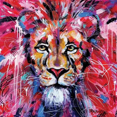 Lion King Canvas Art by Aliaksandra Tsesarskaya iCanvas