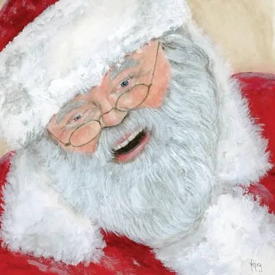 Vintage Santa Canvas Wall Art by Ashley Bradley iCanvas