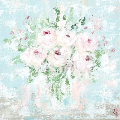 Pink Floral Canvas Artwork by Ashley Bradley iCanvas