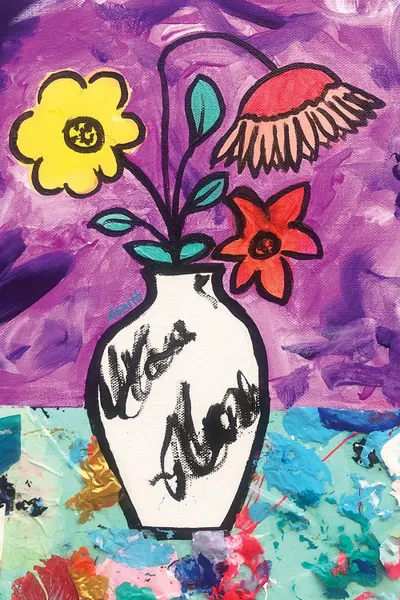 I Wanted To Buy You Flowers But I Paint Canvas Art Print Amy Smith