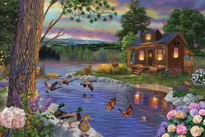 Peace River Art Print by Bigelow Illustrations iCanvas