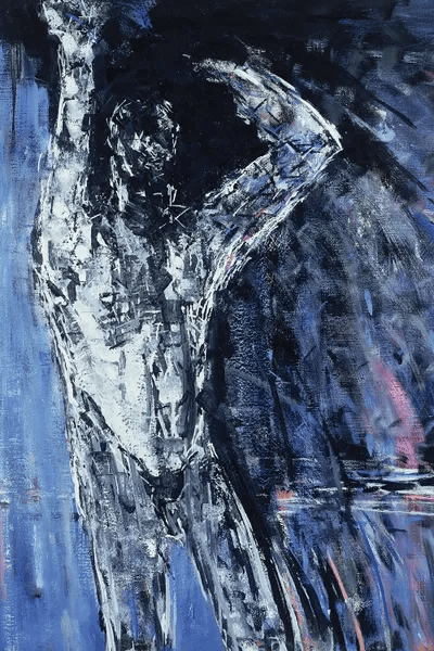 Seated Male Nude Canvas Art by Egon Schiele | iCanvas