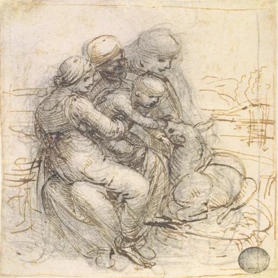 Virgin and Child with St. Anne, c.150110 Leonardo