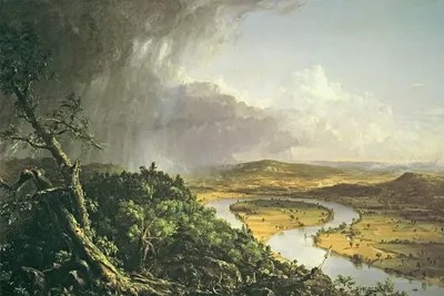 The Oxbow Canvas Wall Art by Thomas Cole iCanvas