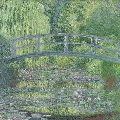 The Waterlily Pond Green Harmony, 1899 Ar Art Print Claude