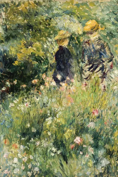 Conversation in a Rose Garden, 1876 C... PierreAuguste Renoir iCanvas