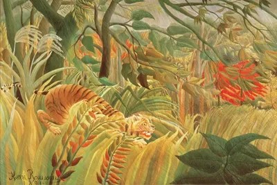 Tiger In A Tropical Storm (Surprised!), 1891 Henri Rousseau iCanvas