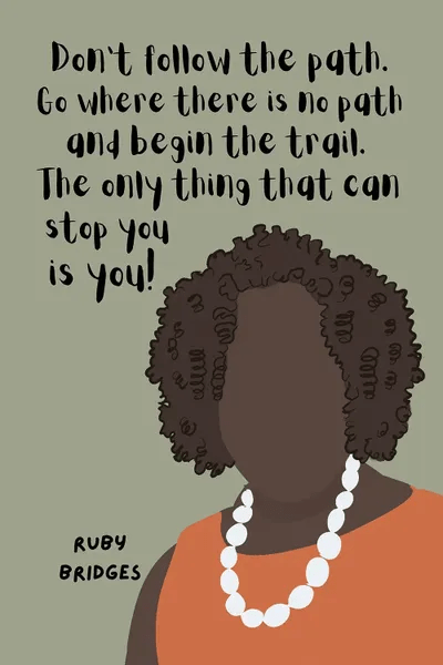 Ruby Bridges Quote Art Print by BrainyPrintables iCanvas